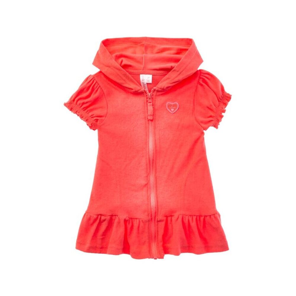 Pink Platinum Girls  Hooded Terry Coverup, Orange